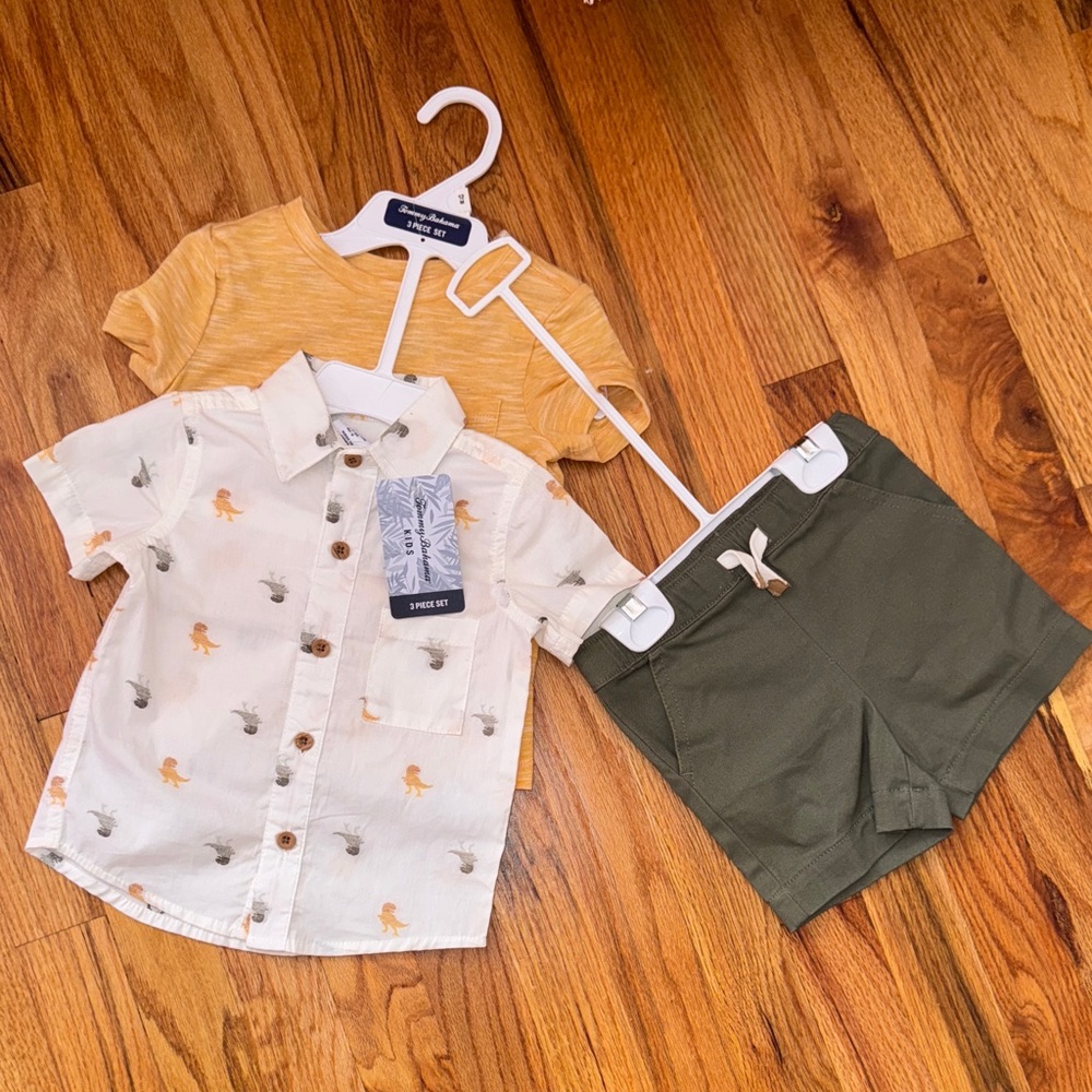 Tommy Bahama Yellow and Green Toddler Outfit Set